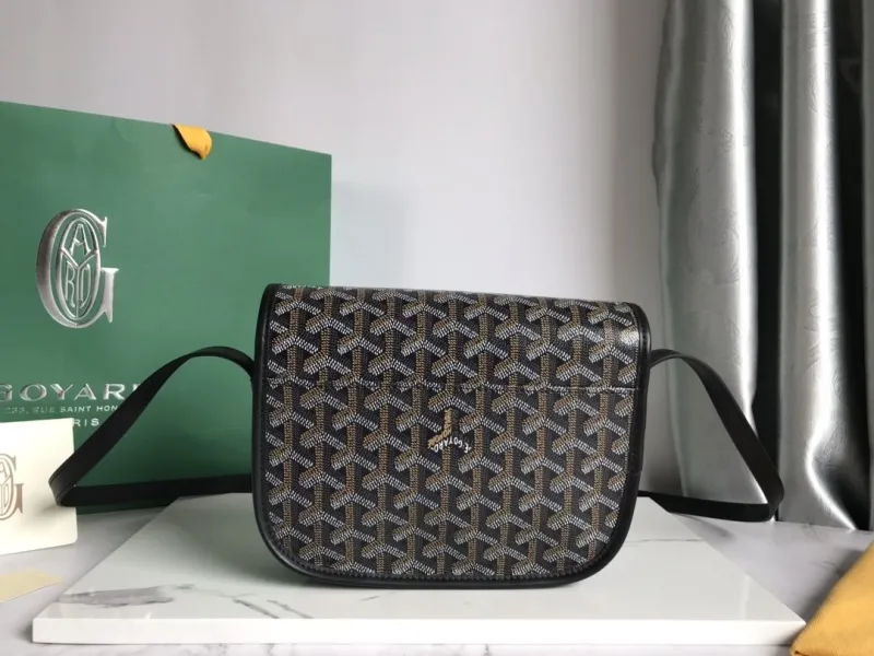 Goyard Black Crossbody Satchel Bag 130 - Image 3