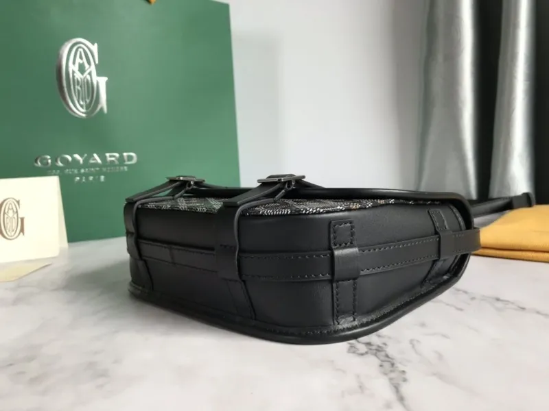Goyard Black Crossbody Satchel Bag 130 - Image 4
