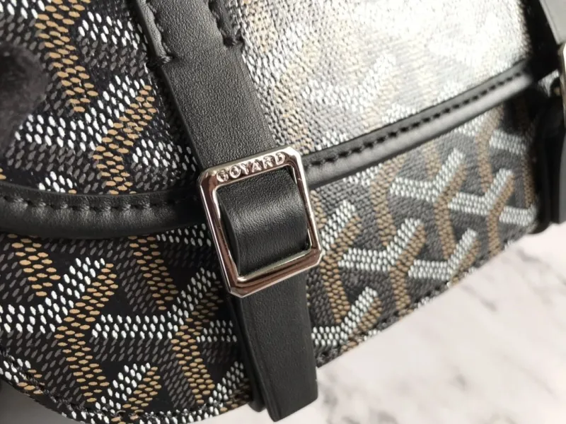 Goyard Black Crossbody Satchel Bag 130 - Image 6