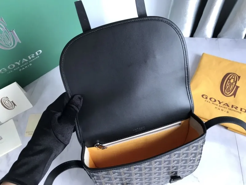 Goyard Black Crossbody Satchel Bag 130 - Image 9
