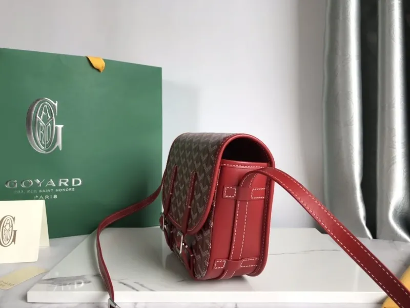 Alternative view of Goyard Red Satchel Crossbody Bag