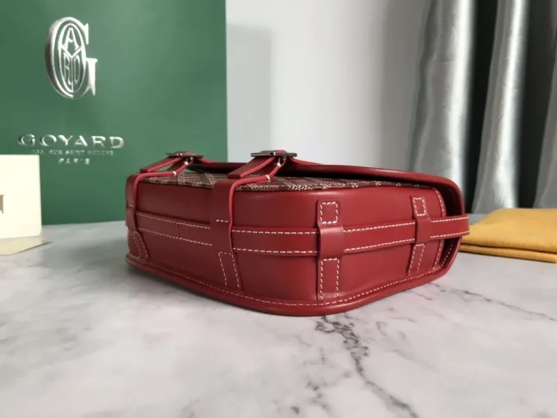 Goyard Red Satchel Crossbody Bag - Image 4