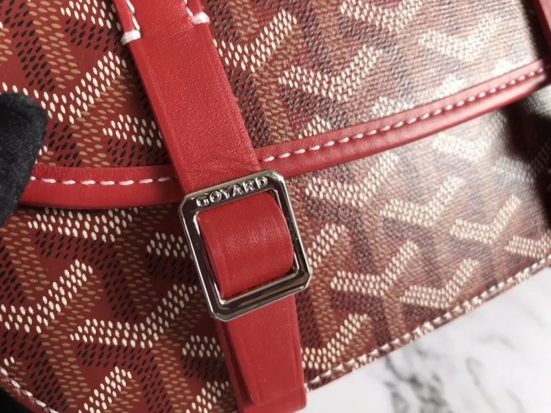 Goyard Red Satchel Crossbody Bag - Image 6