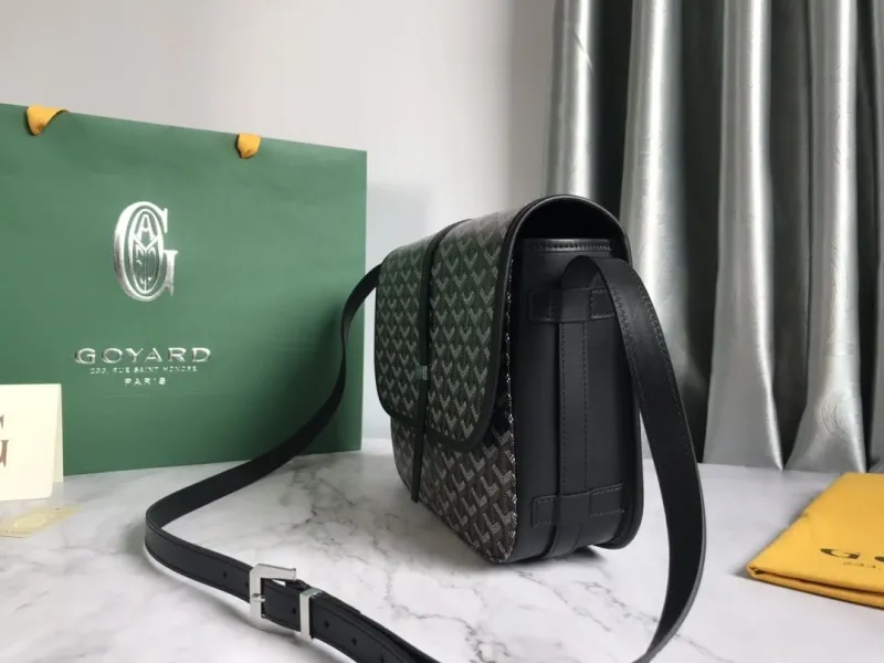 Alternative view of Goyard Black Satchel Crossbody Bag 134