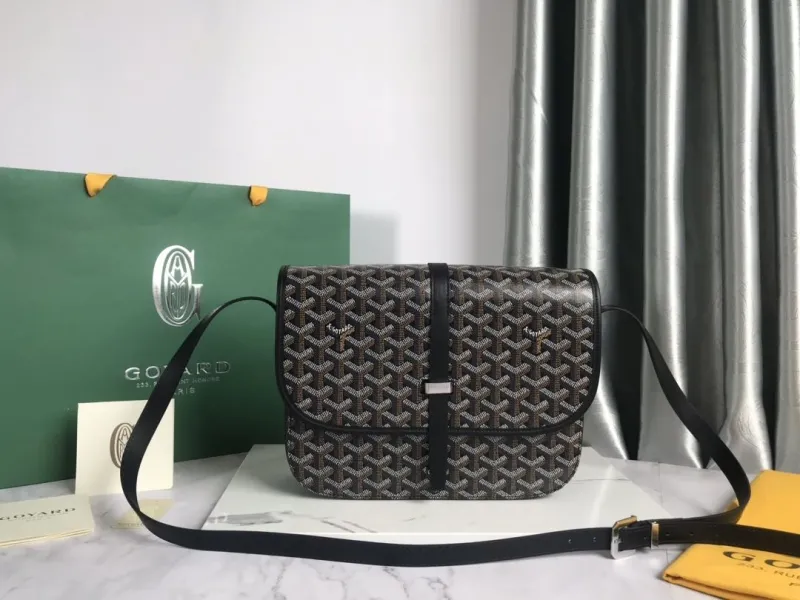 Goyard Black Satchel Crossbody Bag 134