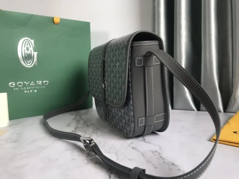 Alternative view of Goyard Gray Satchel Bag 136