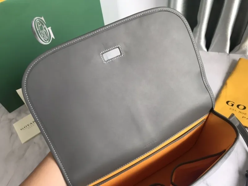 Goyard Gray Satchel Bag 136 - Image 8
