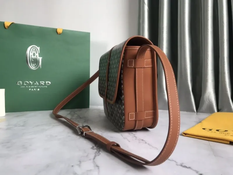 Goyard Black Brown Satchel Crossbody Bag 138 - Image 5