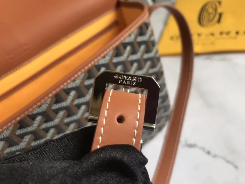 Goyard Black Brown Satchel Crossbody Bag 138 - Image 9