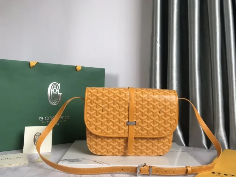 Goyard Yellow Satchel Crossbody Bag