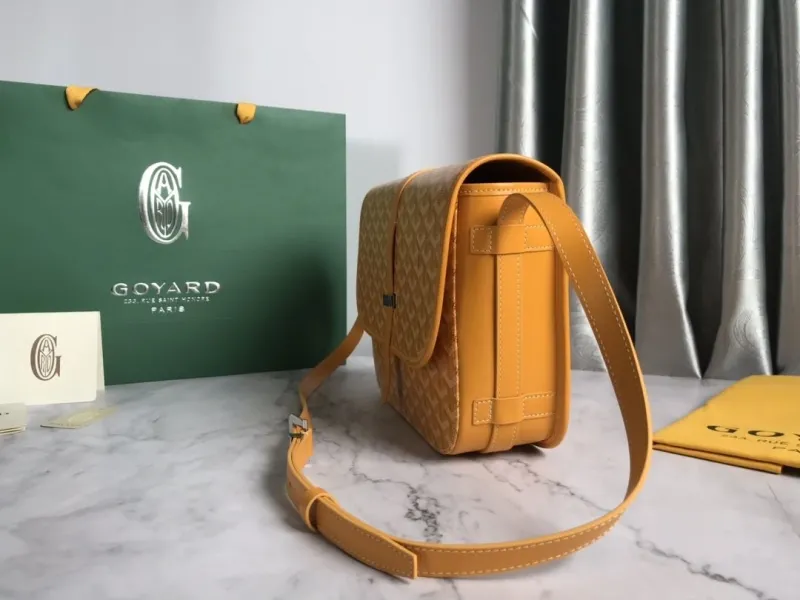 Goyard Yellow Satchel Crossbody Bag - Image 4