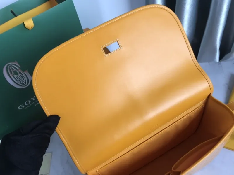Goyard Yellow Satchel Crossbody Bag - Image 7