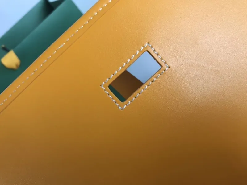 Goyard Yellow Satchel Crossbody Bag - Image 8