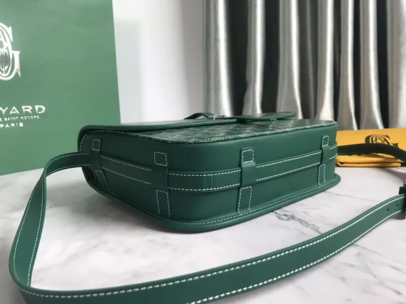 Goyard Green Crossbody Satchel Bag - Image 4
