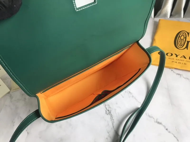 Goyard Green Crossbody Satchel Bag - Image 7