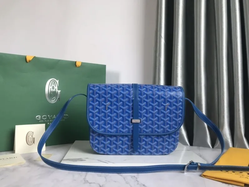 Goyard Blue Satchel Crossbody Bag