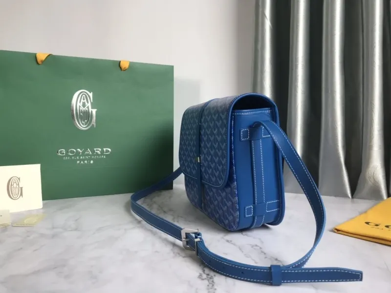 Alternative view of Goyard Blue Satchel Crossbody Bag