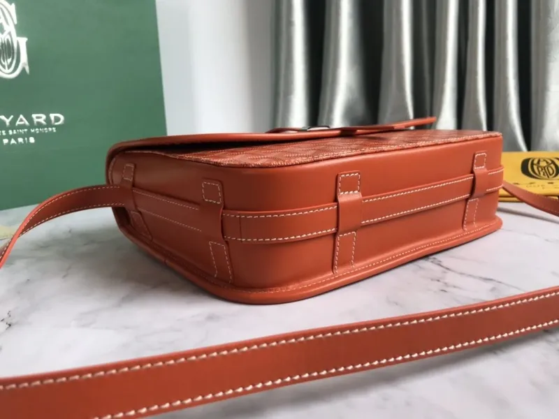 Goyard Orange Satchel Crossbody Bag - Image 4