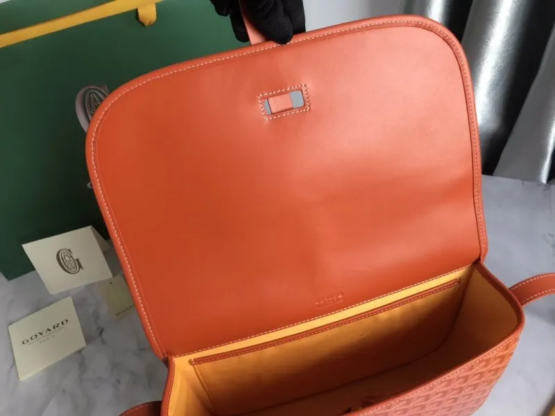 Goyard Orange Satchel Crossbody Bag - Image 8