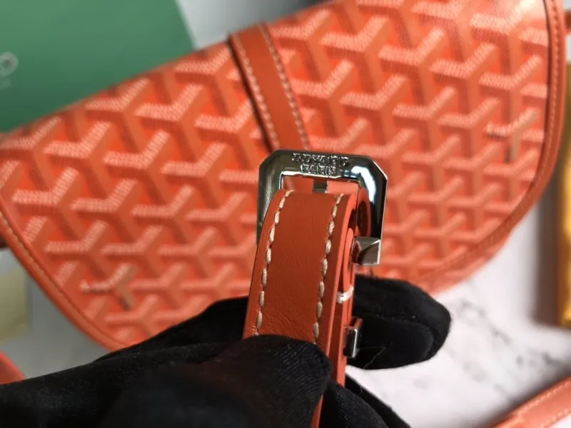 Goyard Orange Satchel Crossbody Bag 148 - Image 8