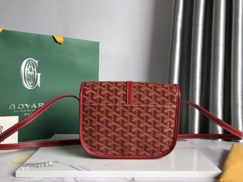 Goyard Red Crossbody Saddle Bag 151 - Image 3