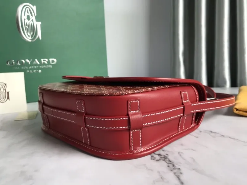 Goyard Red Crossbody Saddle Bag 151 - Image 4