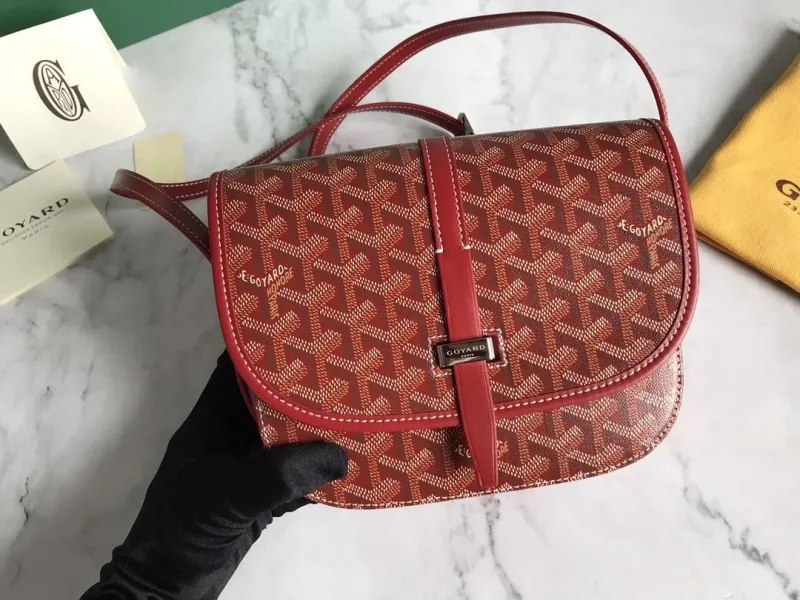 Goyard Red Crossbody Saddle Bag 151 - Image 5
