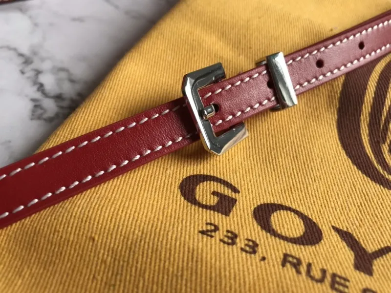 Goyard Red Crossbody Saddle Bag 151 - Image 7
