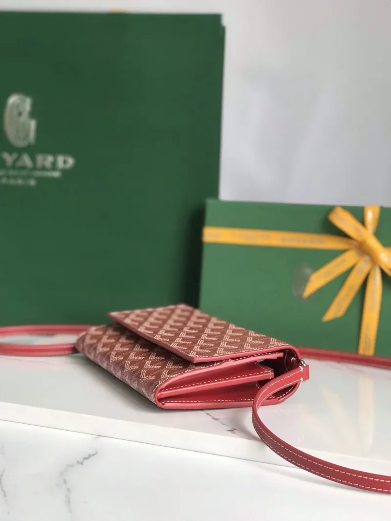 Goyard Red Crossbody Satchel Bag - Image 4