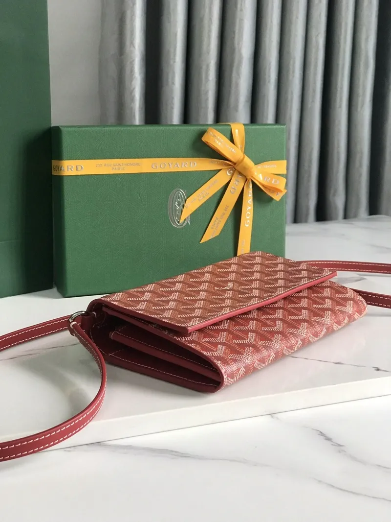 Goyard Red Crossbody Satchel Bag - Image 5