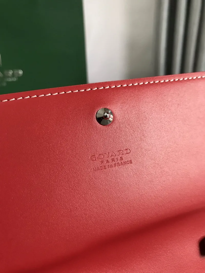 Goyard Red Crossbody Satchel Bag - Image 6