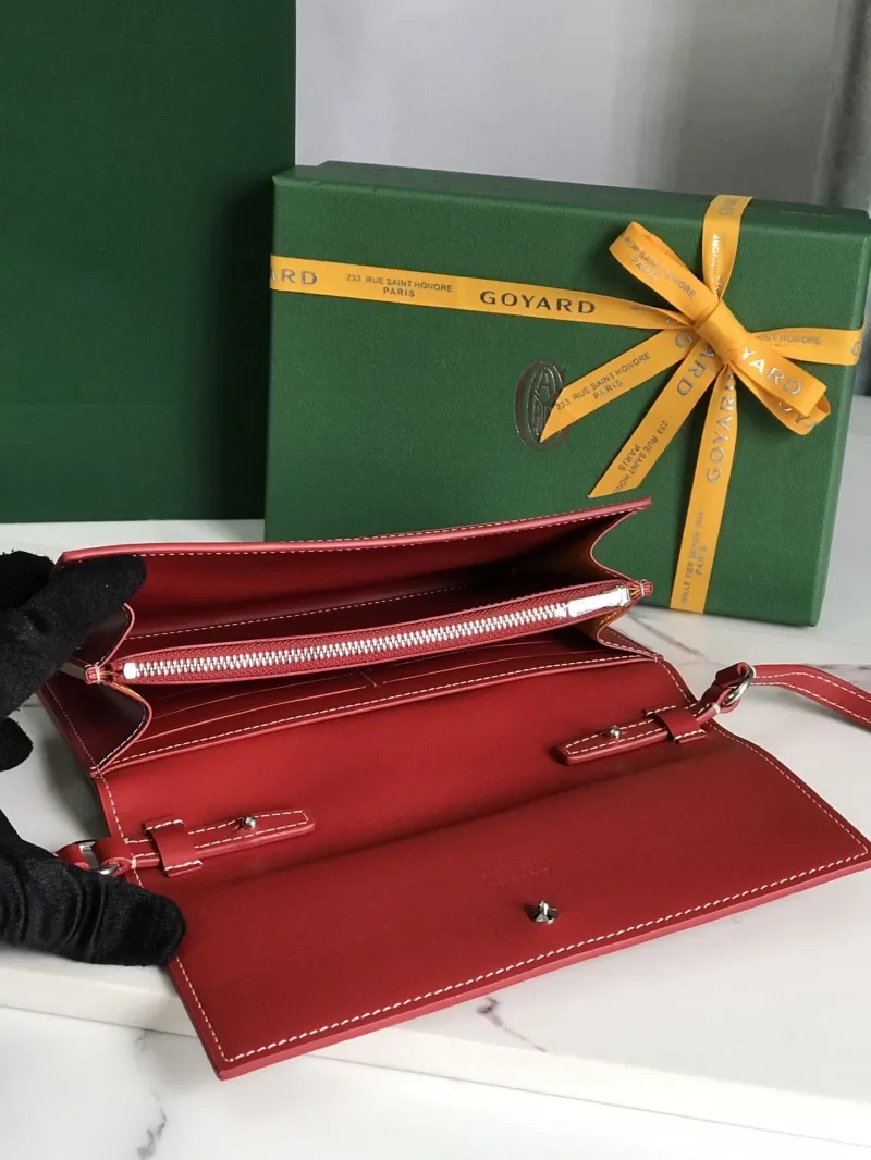Goyard Red Crossbody Satchel Bag - Image 7
