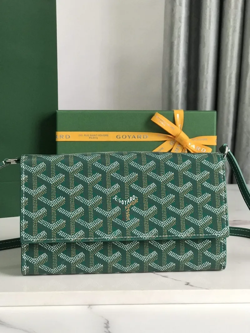 Goyard Green Satchel Crossbody Bag