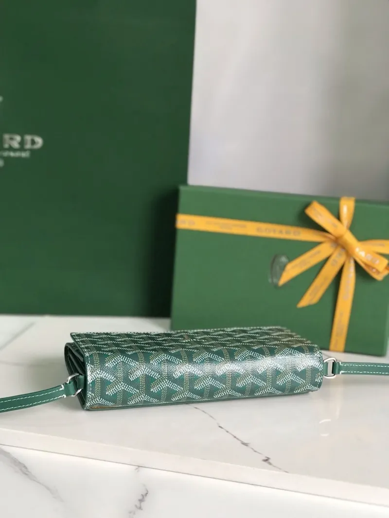 Goyard Green Satchel Crossbody Bag - Image 3