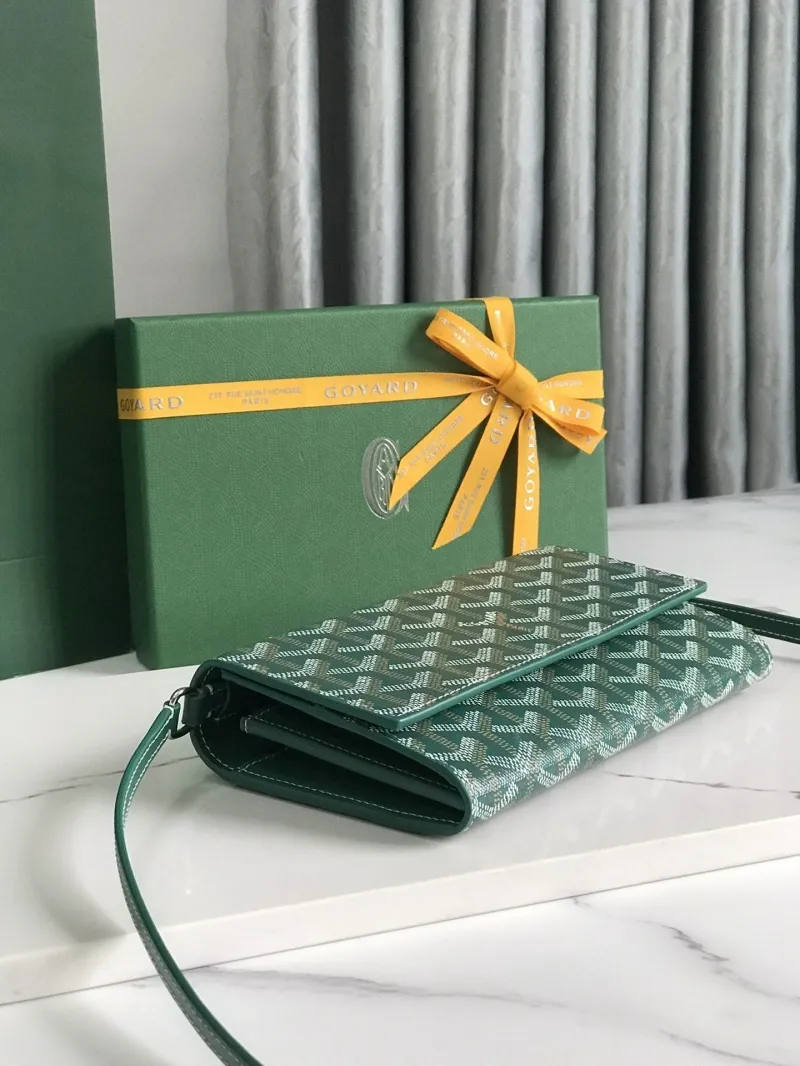 Goyard Green Satchel Crossbody Bag - Image 4