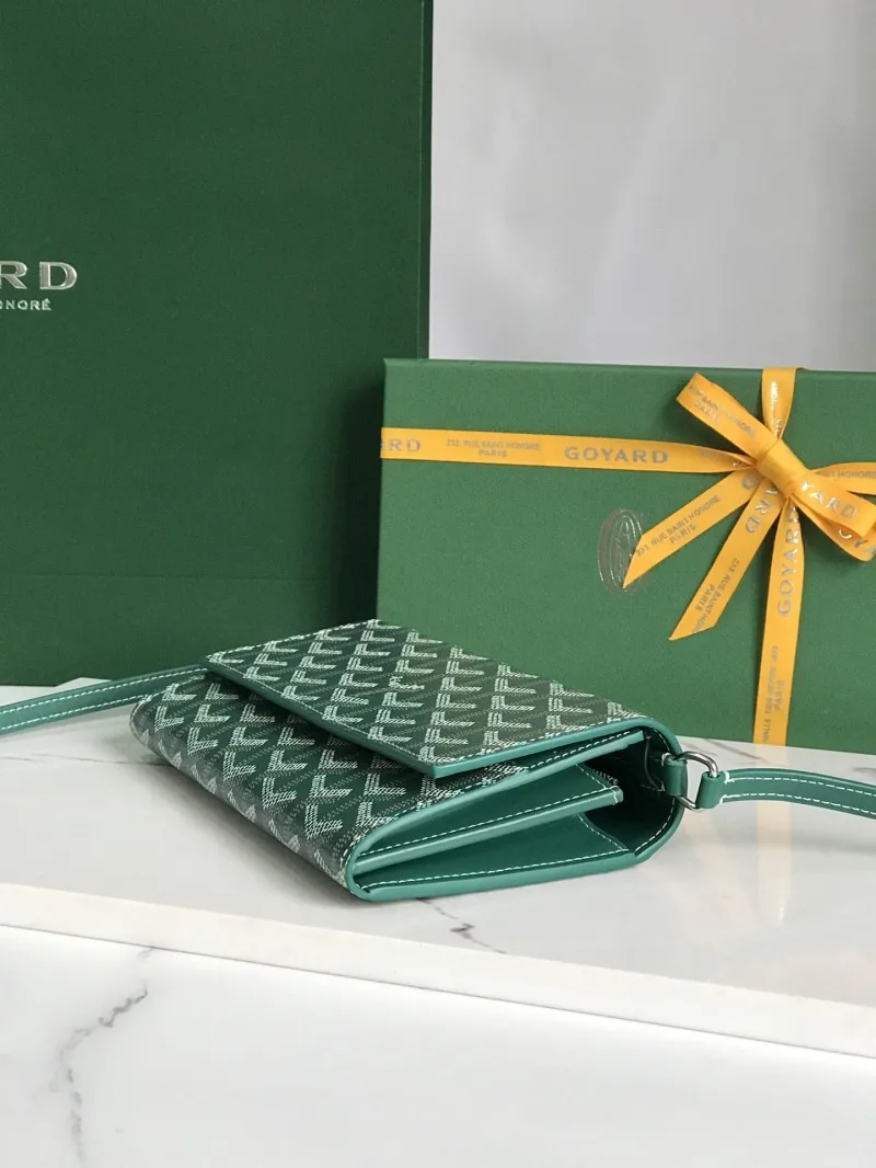Goyard Green Satchel Crossbody Bag - Image 5