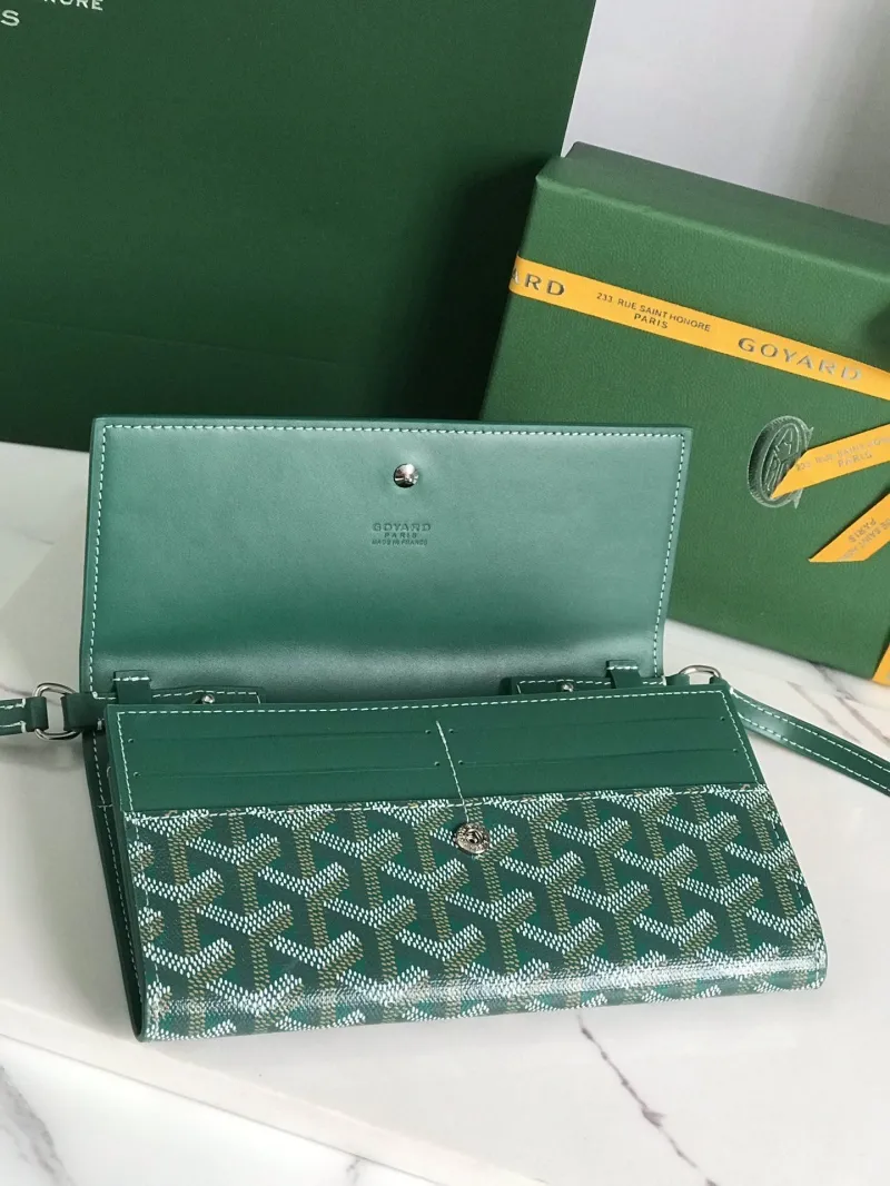 Goyard Green Satchel Crossbody Bag - Image 6