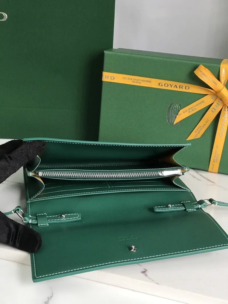 Goyard Green Satchel Crossbody Bag - Image 7