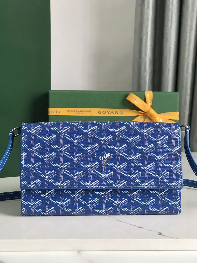 Goyard Blue Satchel Crossbody Bag 165