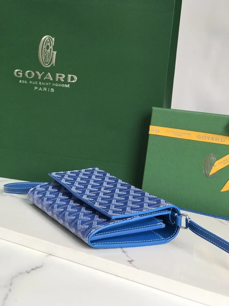 Goyard Blue Satchel Crossbody Bag 165 - Image 5