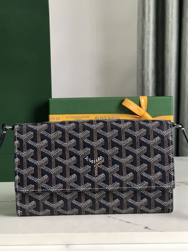 Goyard Navy Satchel Crossbody Bag 166