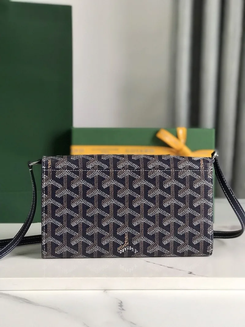 Alternative view of Goyard Navy Satchel Crossbody Bag 166