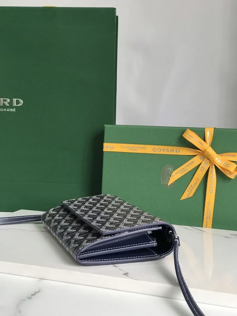 Goyard Navy Satchel Crossbody Bag 166 - Image 4
