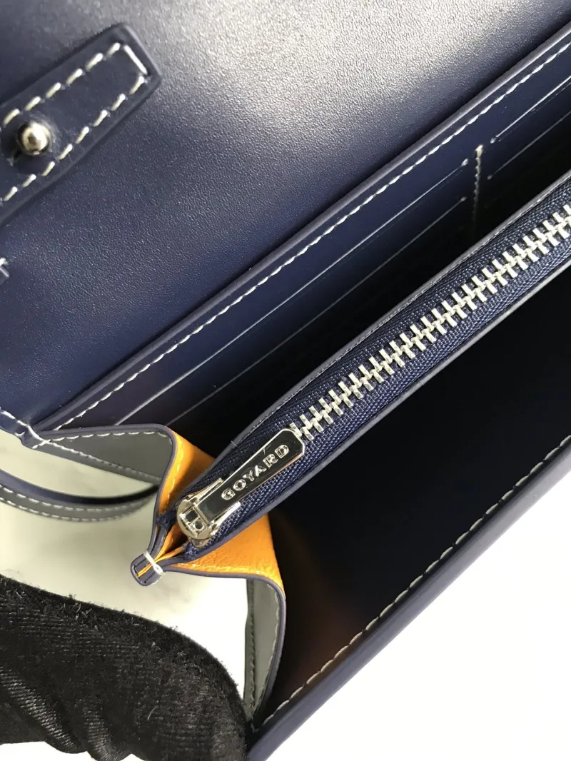 Goyard Navy Satchel Crossbody Bag 166 - Image 8