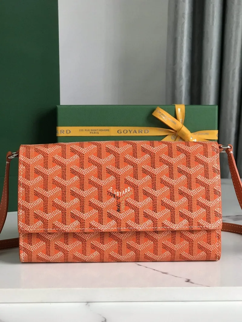 Goyard Orange Crossbody Satchel Bag
