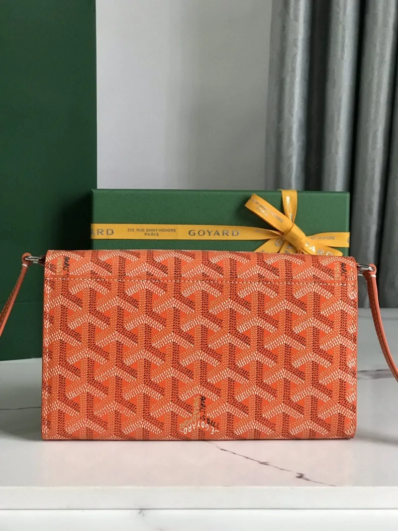 Alternative view of Goyard Orange Crossbody Satchel Bag