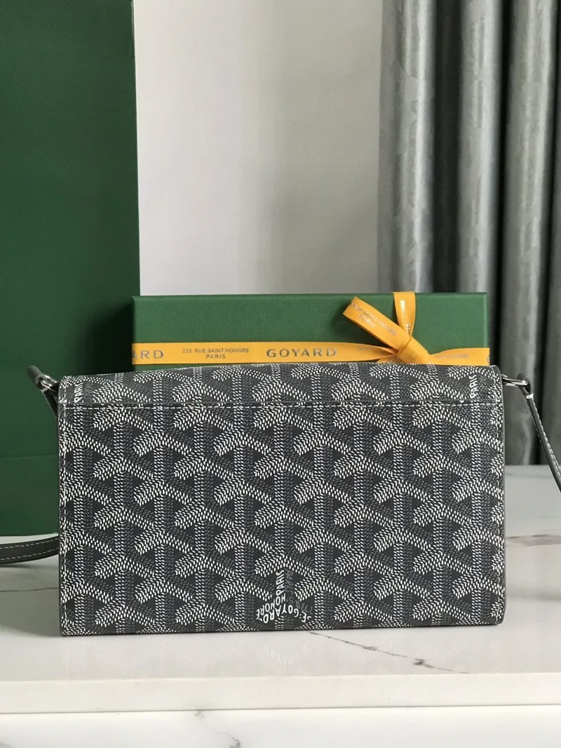 Alternative view of Goyard Gray Crossbody Satchel Bag