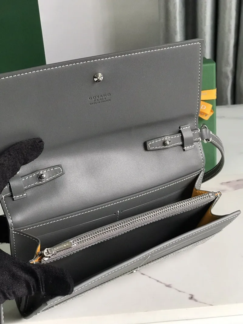 Goyard Gray Crossbody Satchel Bag - Image 5