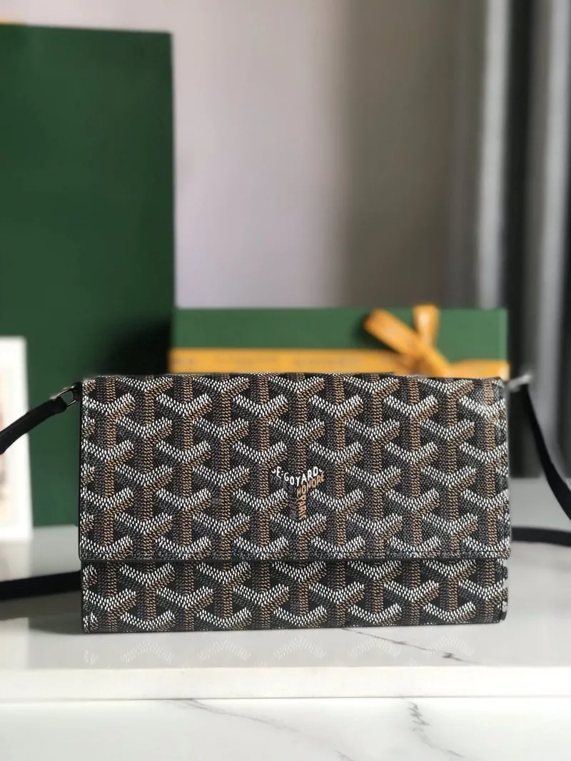 Goyard Black Crossbody Satchel Bag