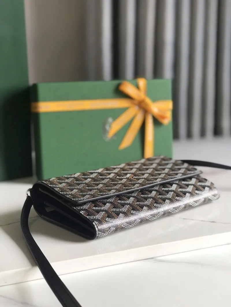 Goyard Black Crossbody Satchel Bag - Image 3
